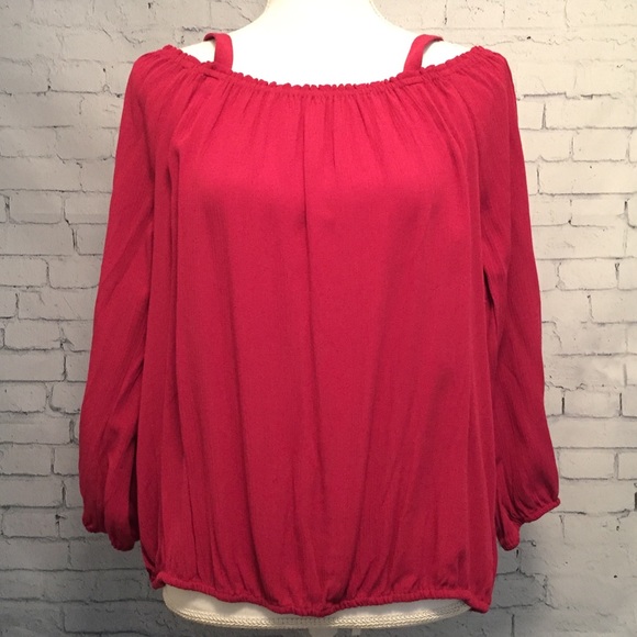 Sanctuary (Anthropologie) Cold Shoulder Top Large - Picture 1 of 8